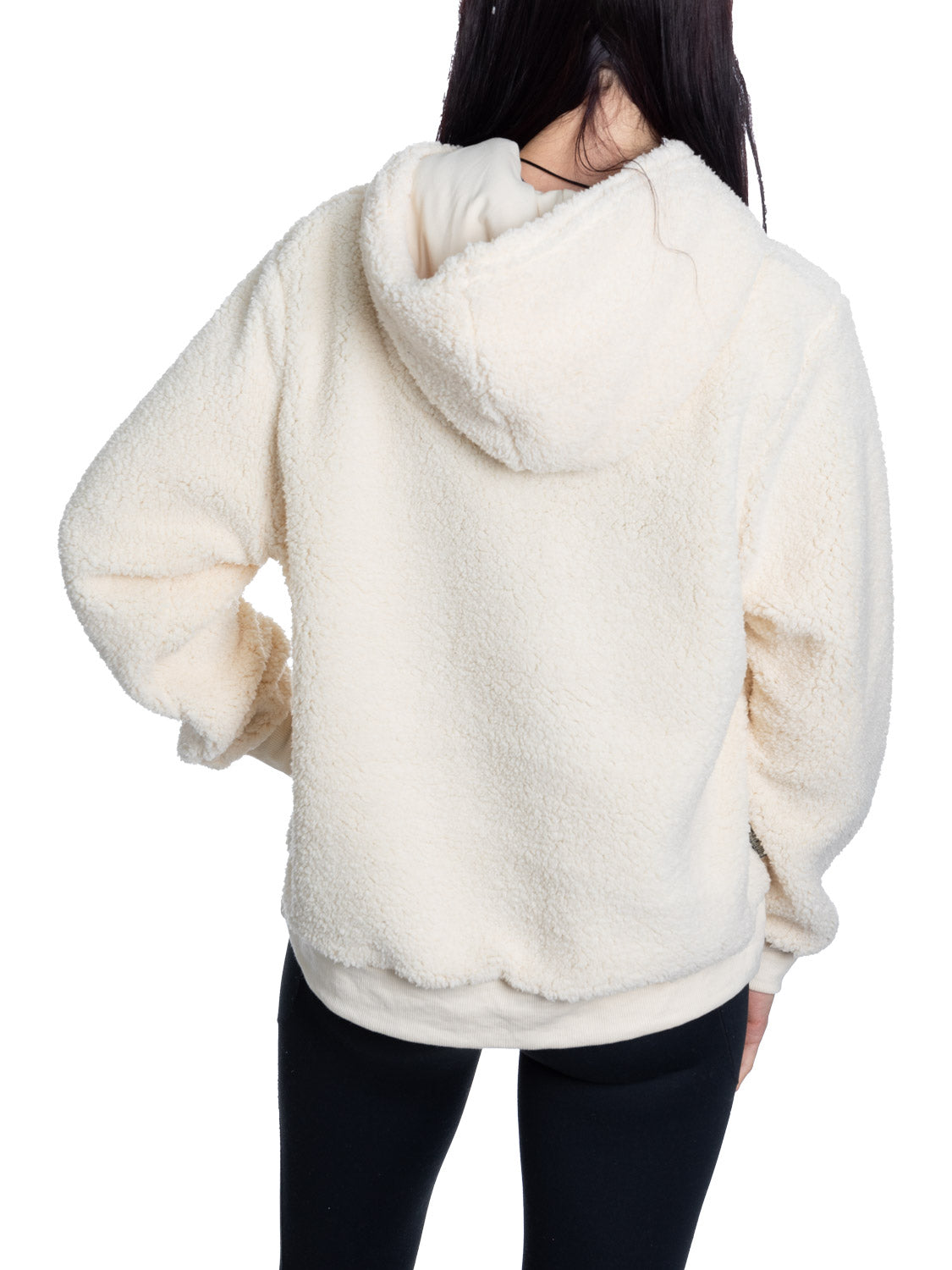 Chandail à capuchon Sherpa pour femme des Canadiens de Montréal avec logo chenille de qualité supérieure