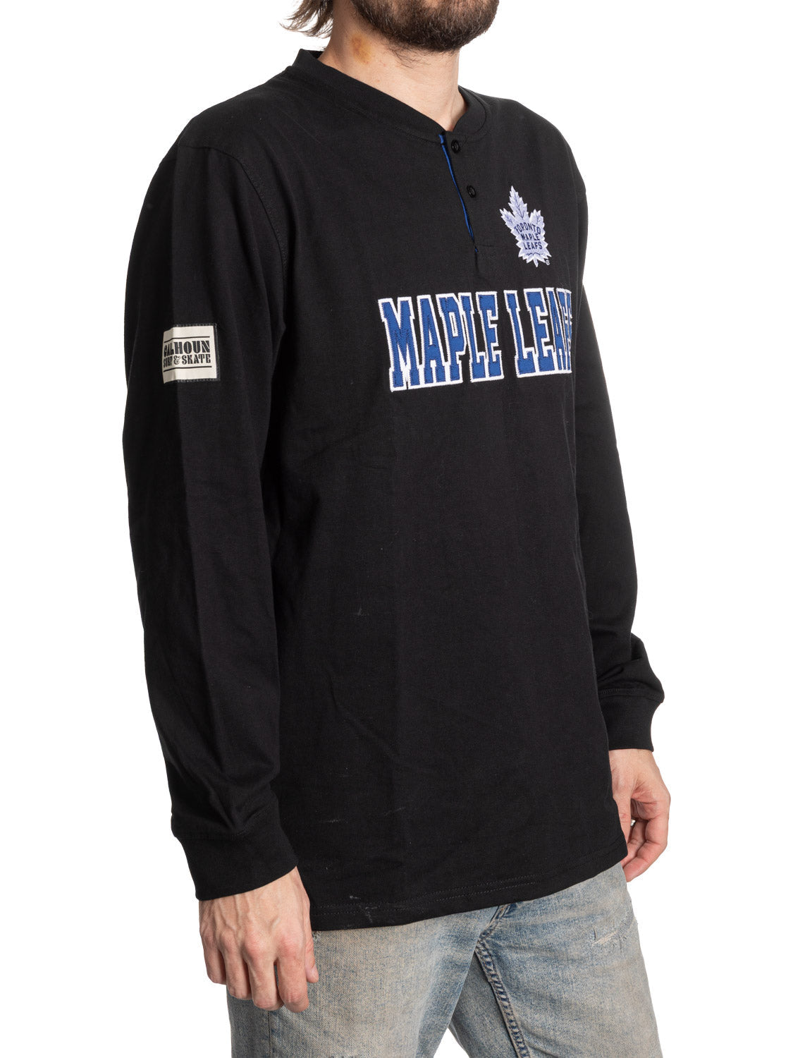 Toronto Maple Leafs Henley à manches longues Édition Blackout