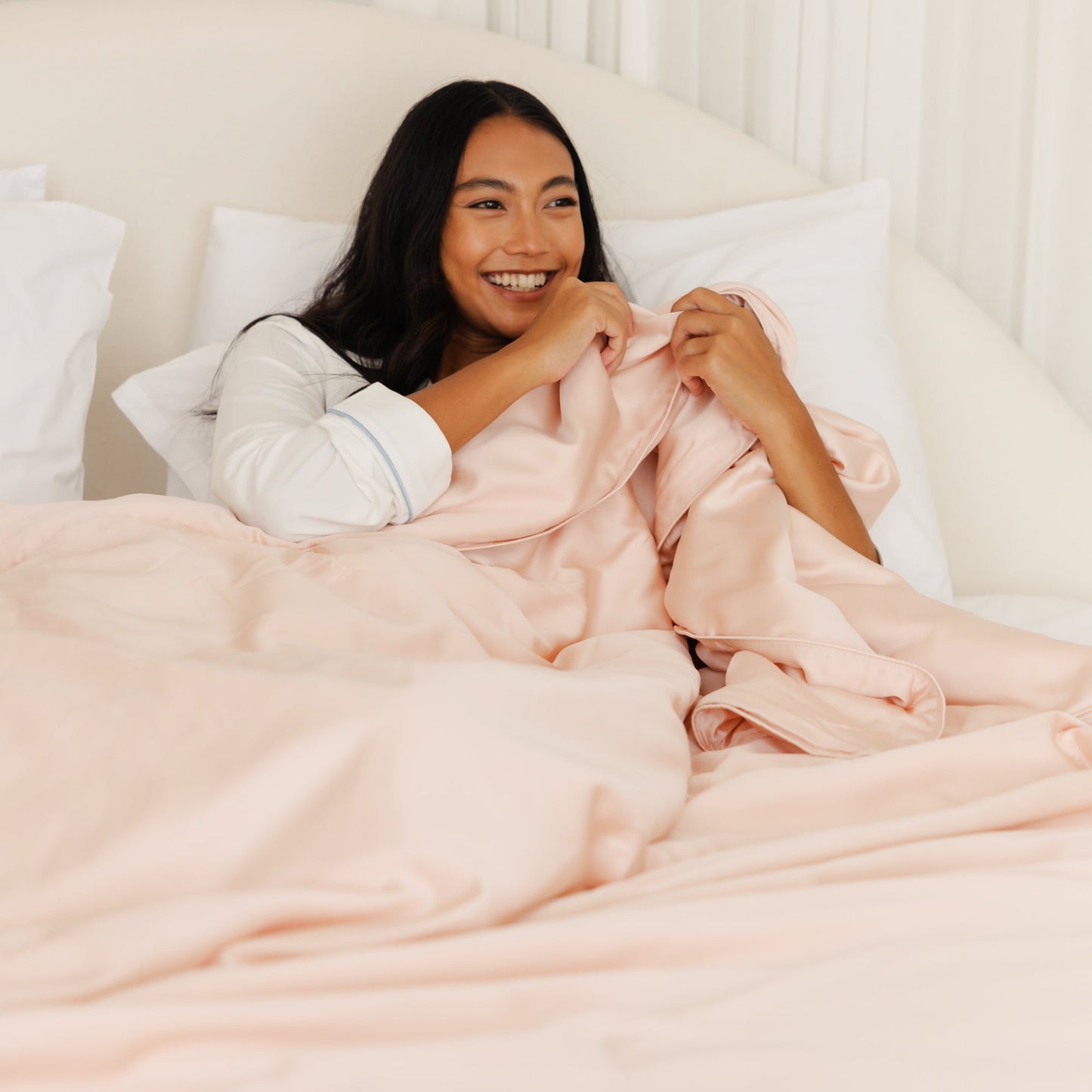 Couette double en soie de mûrier garnie de cocon