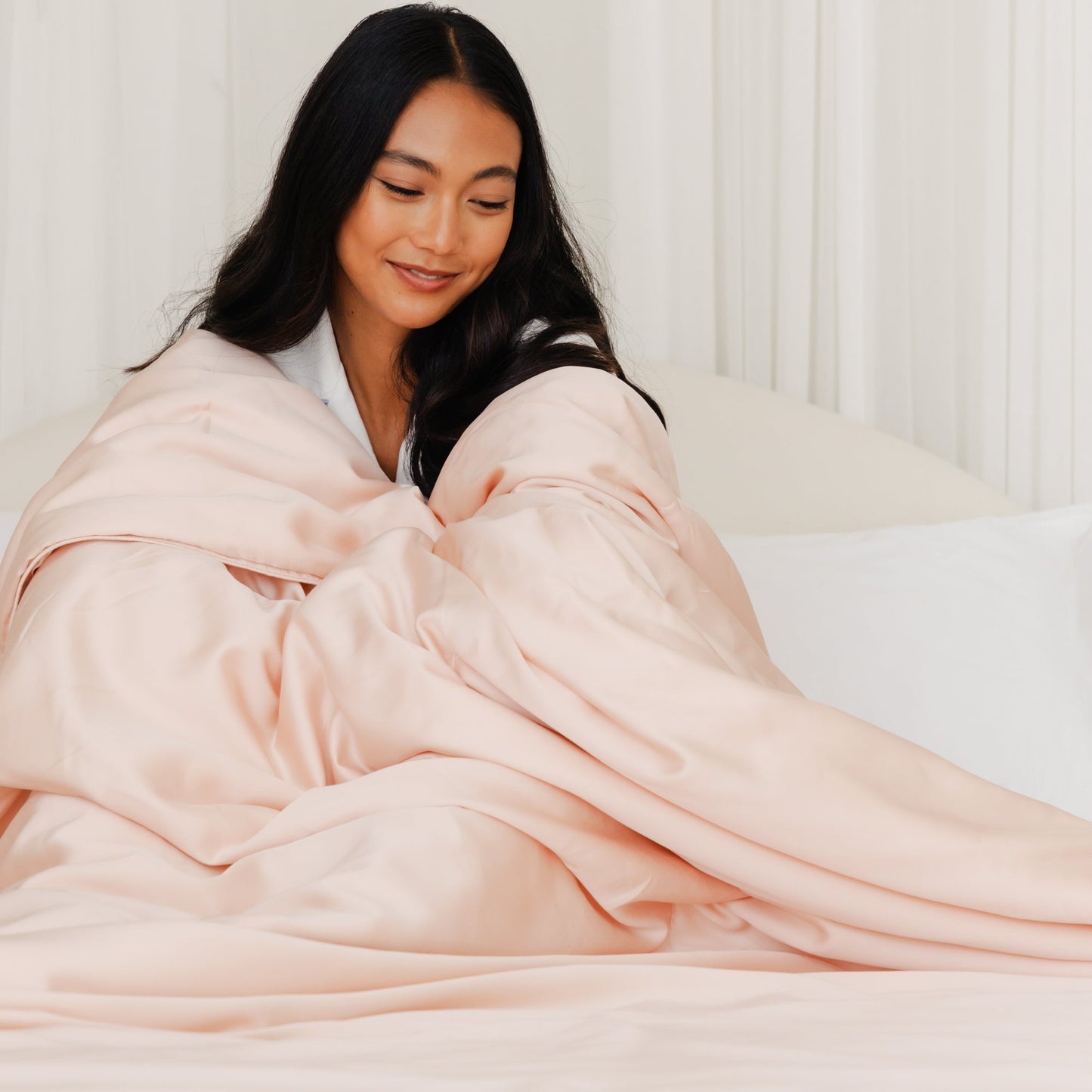 Couette double en soie de mûrier garnie de cocon
