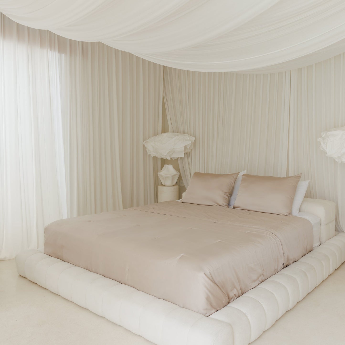Couette double en soie de mûrier garnie de cocon