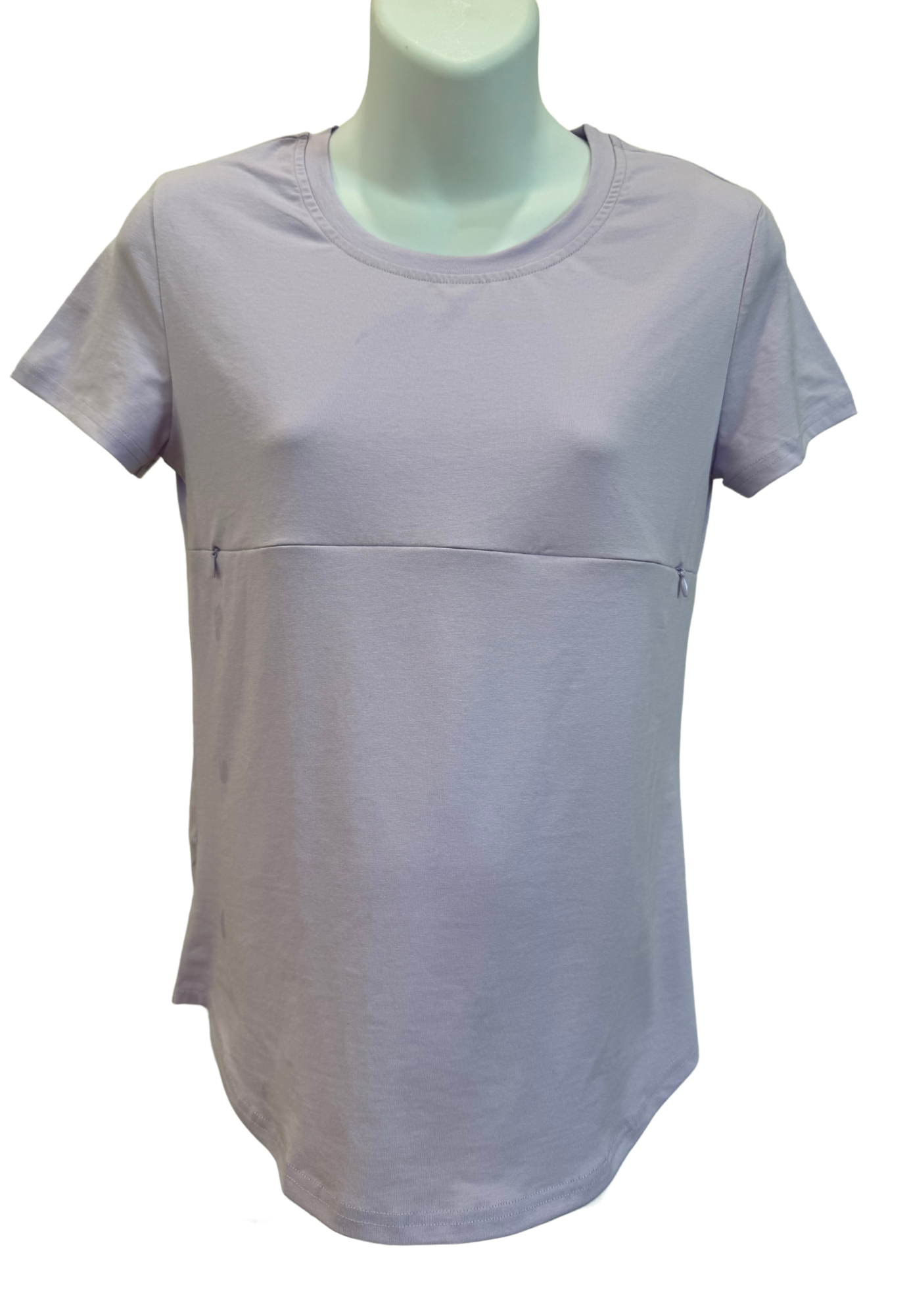 T-shirt d'allaitement Tori à manches courtes et fermeture éclair intégrale