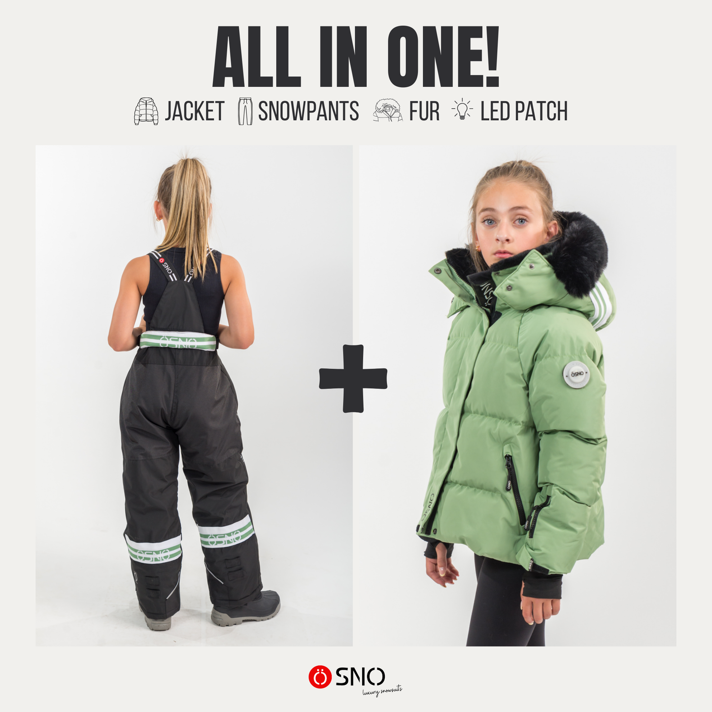 Ensemble de ski (blouson court et pantalon) Nikki