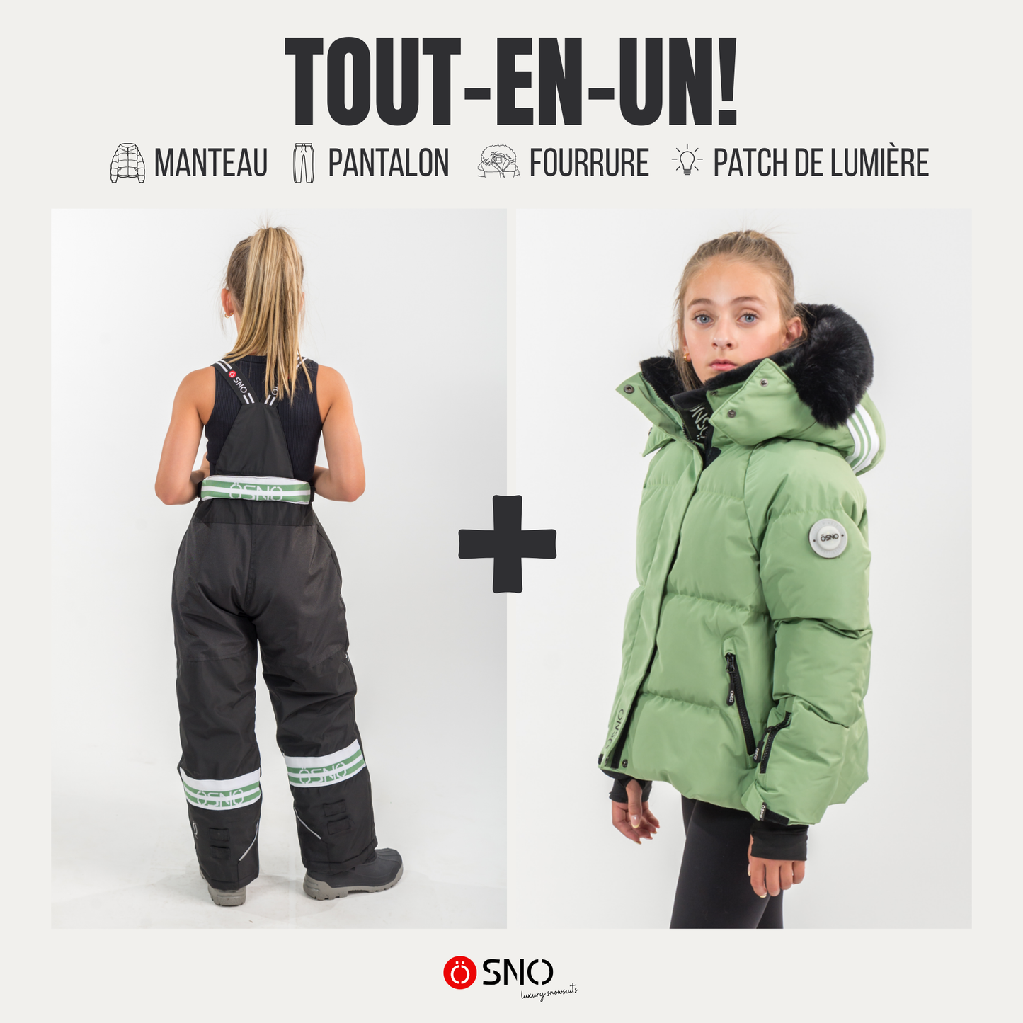 Ensemble de ski (blouson court et pantalon) Nikki