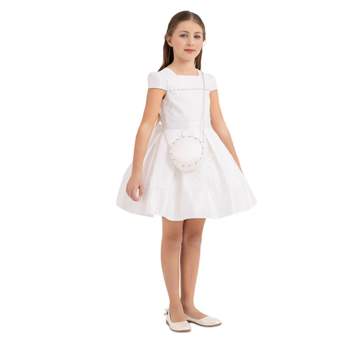 Robe de Soirée Cristal Rosée pour Fille