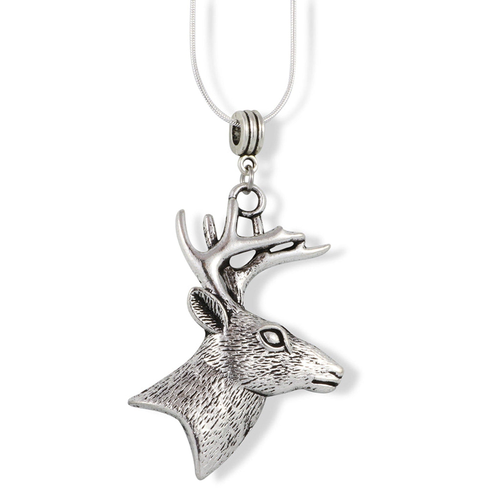 Deer Necklace - Animal Pendant Wildlife Outdoors-0