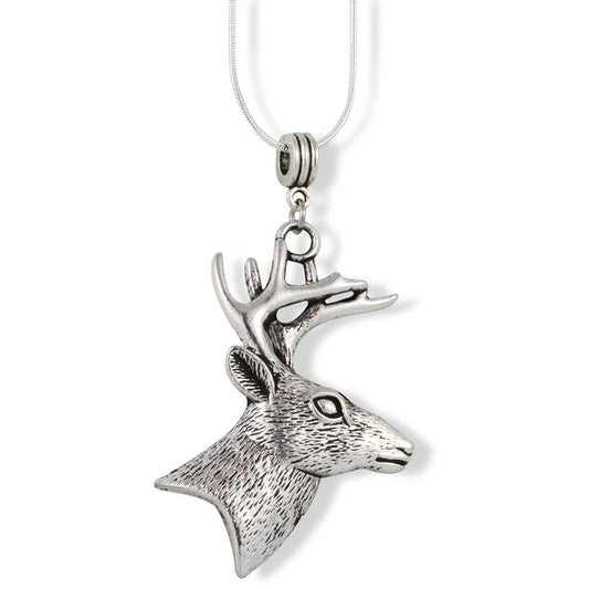 Deer Necklace - Animal Pendant Wildlife Outdoors-0