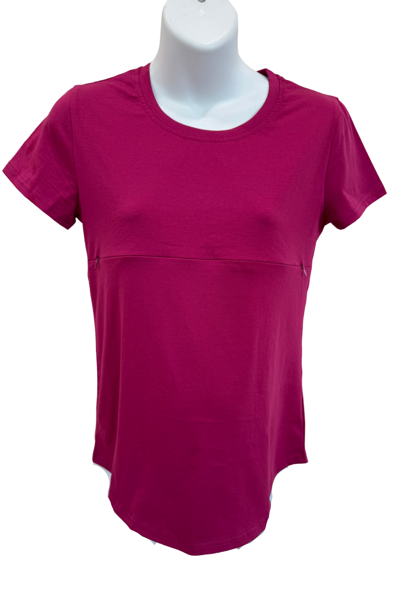 T-shirt d'allaitement Tori à manches courtes et fermeture éclair intégrale