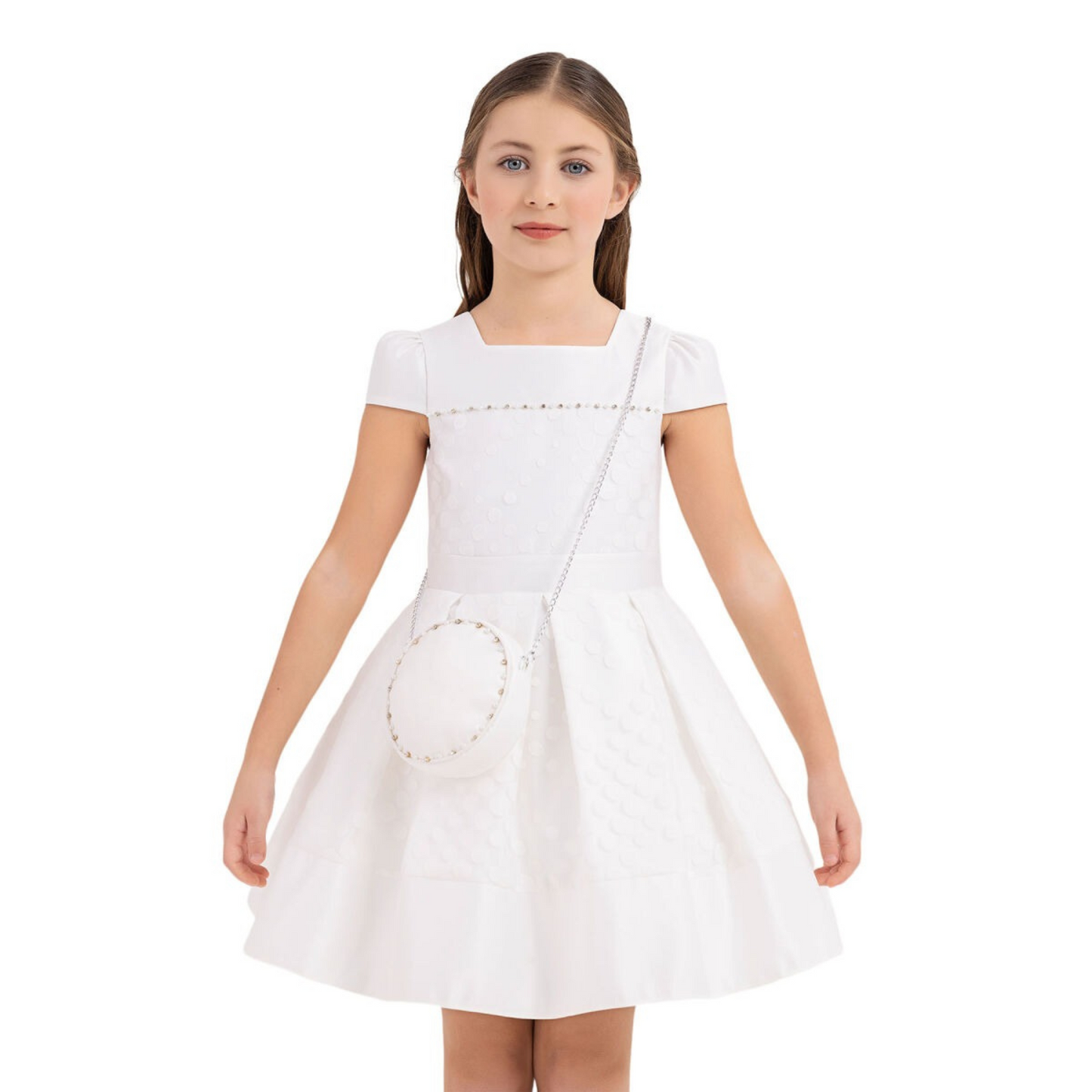 Robe de Soirée Cristal Rosée pour Fille