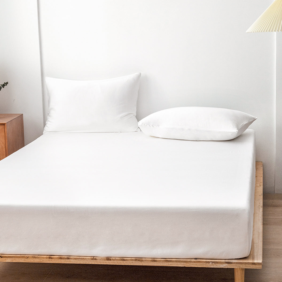 Drap-housse en satin de bambou biologique