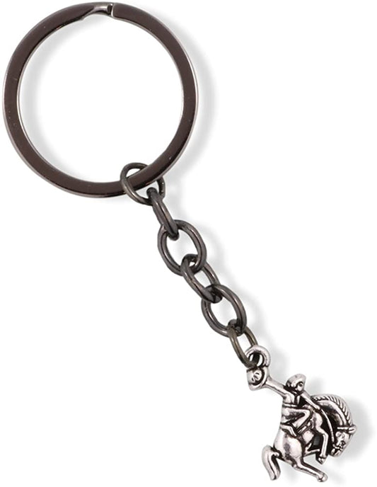 EPJ Bucking Bronco Rodeo Cowboy Charm Keychain-0