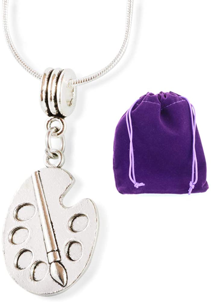Cadeaux pour artistes | Collier palette de peintre Meilleurs cadeaux pour artistes ou cadeaux de peinture et cadeaux pour artistes femmes et hommes Grands cadeaux d'artiste pour femmes une excellente palette d'artiste à porter autour du cou