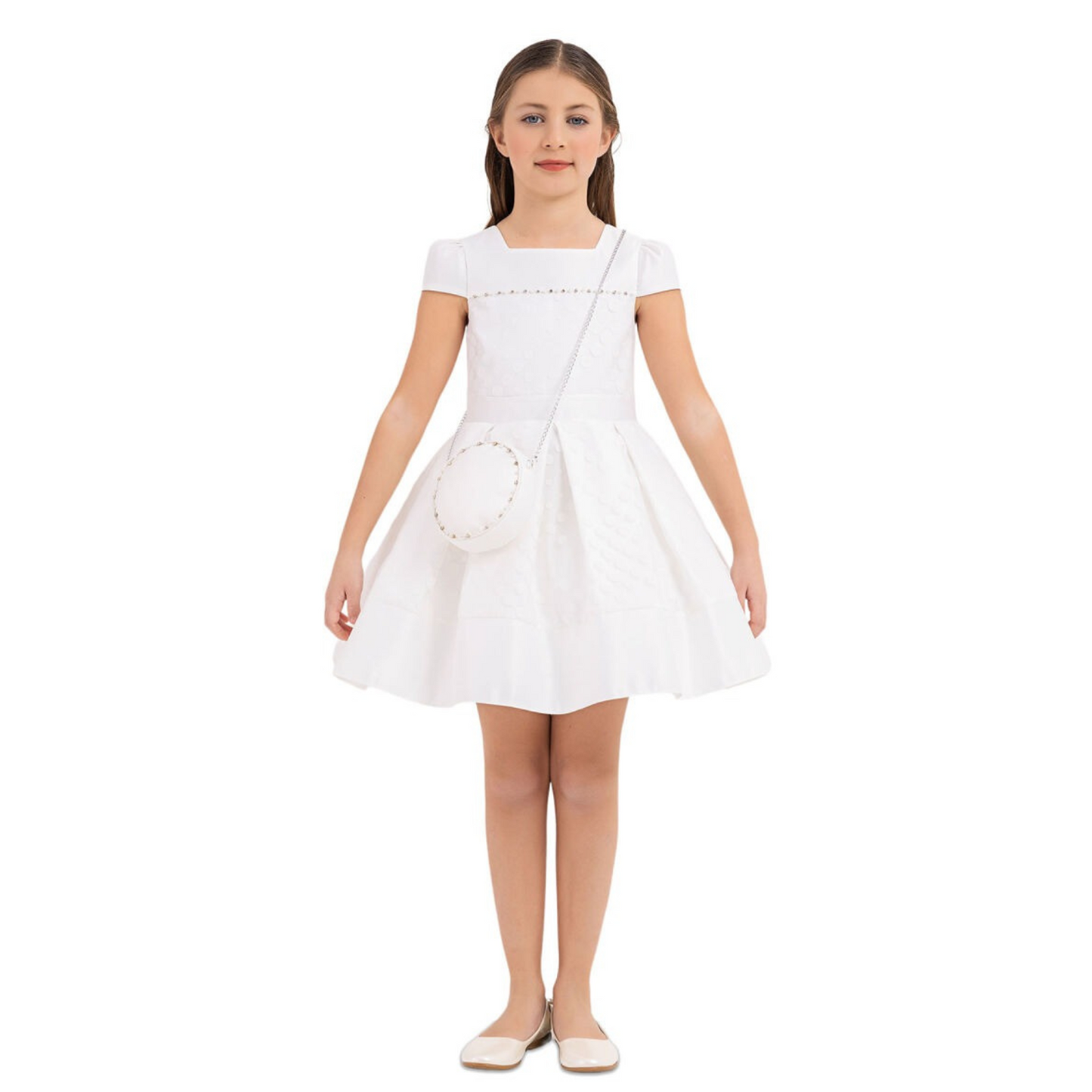 Robe de Soirée Cristal Rosée pour Fille
