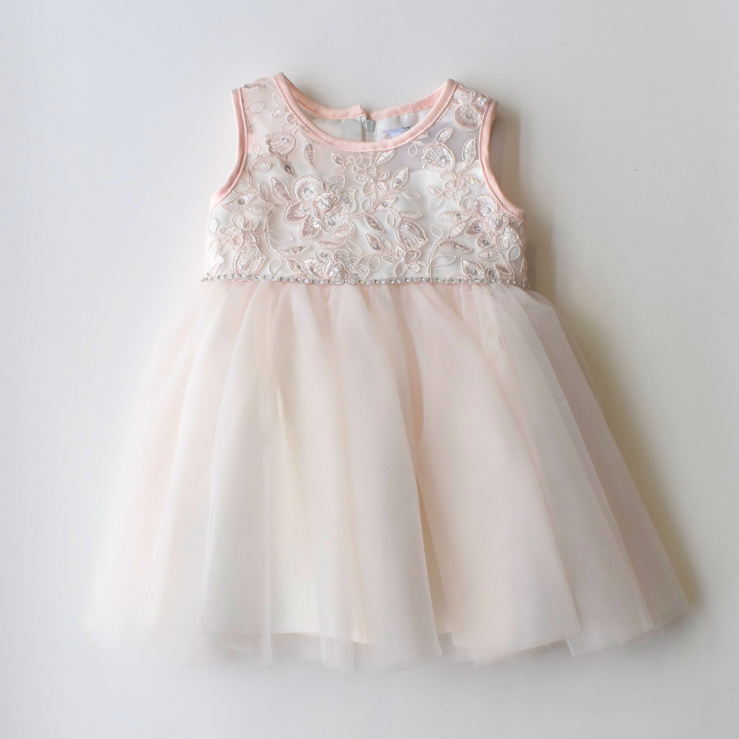 Robe de cérémonie bébé en dentelle illusion