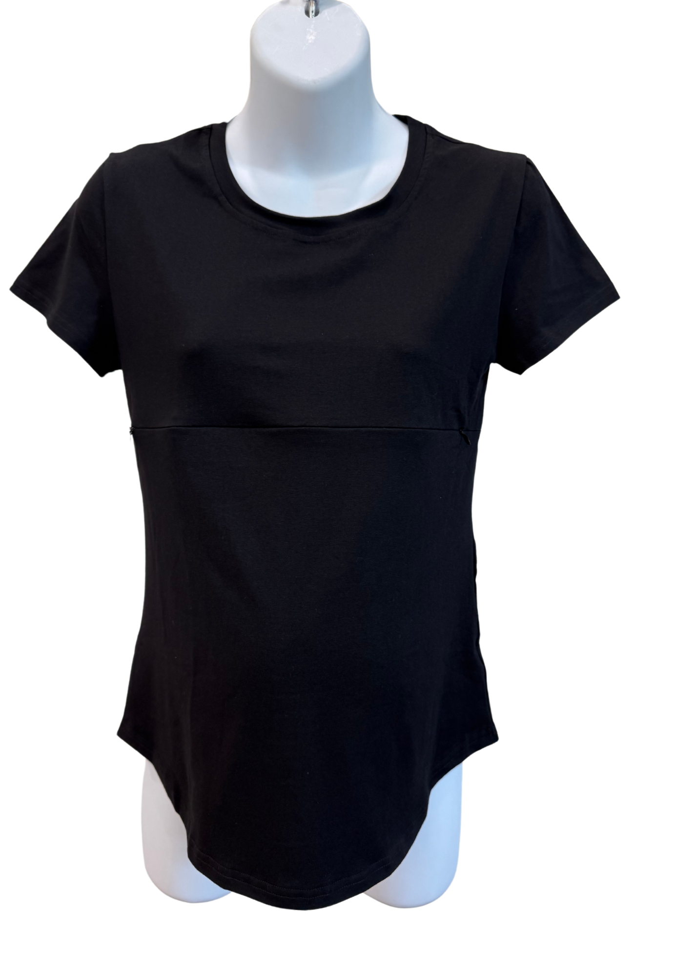 T-shirt d'allaitement Tori à manches courtes et fermeture éclair intégrale