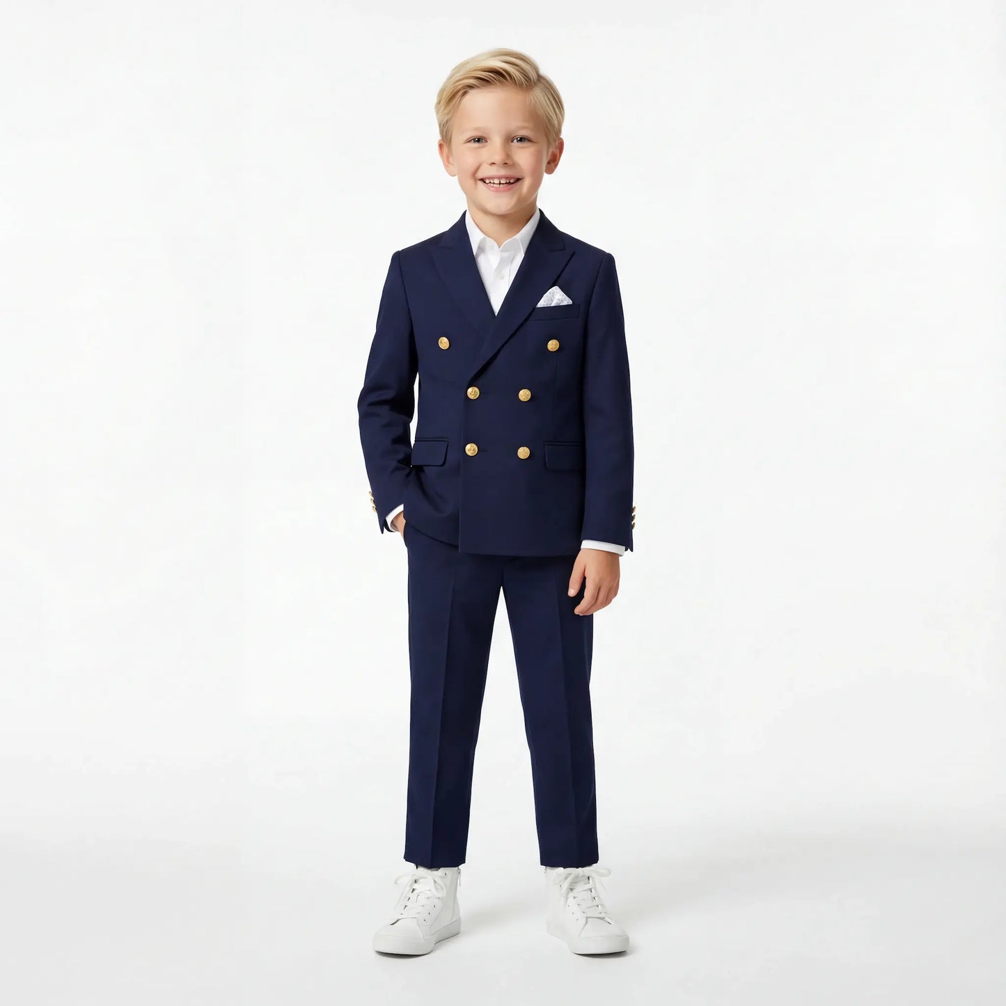 Golden Buttons Boys Suit