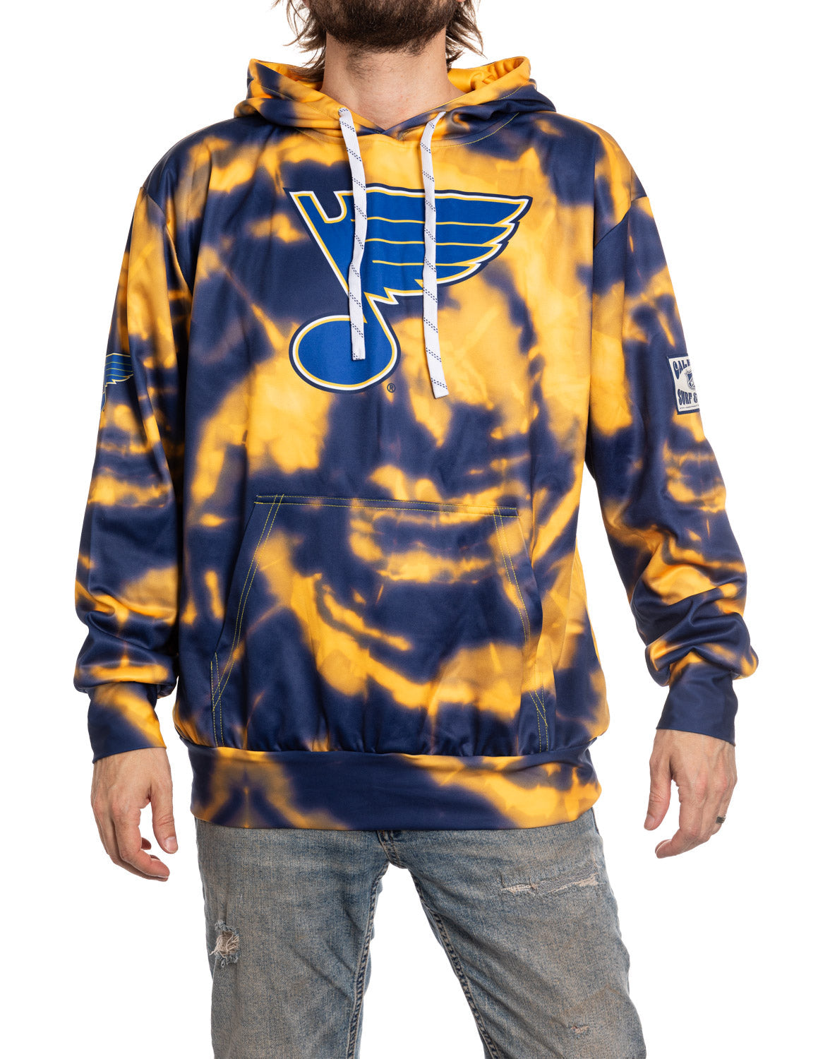 Chandail à capuchon par sublimation des Blues de St. Louis