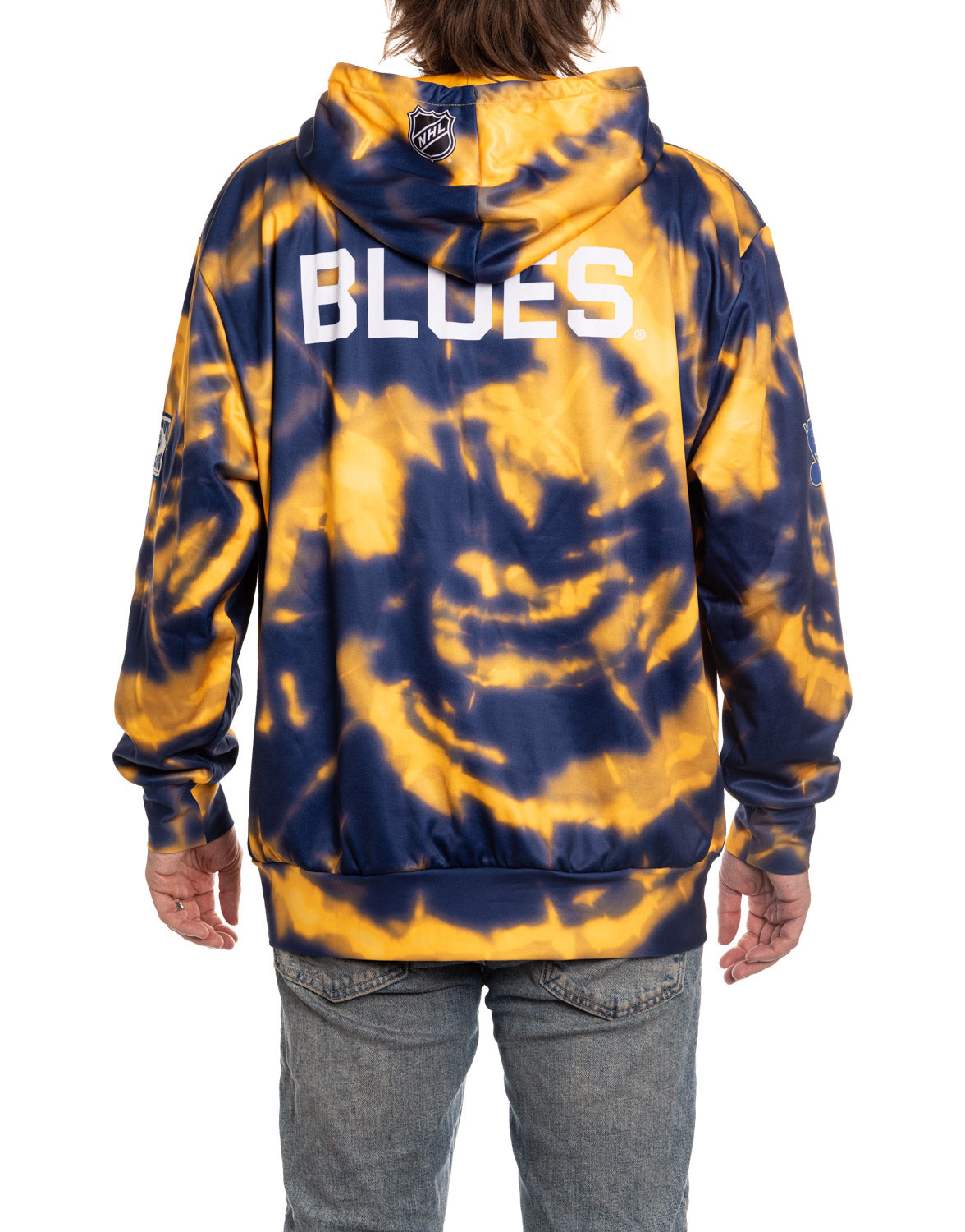 Chandail à capuchon par sublimation des Blues de St. Louis