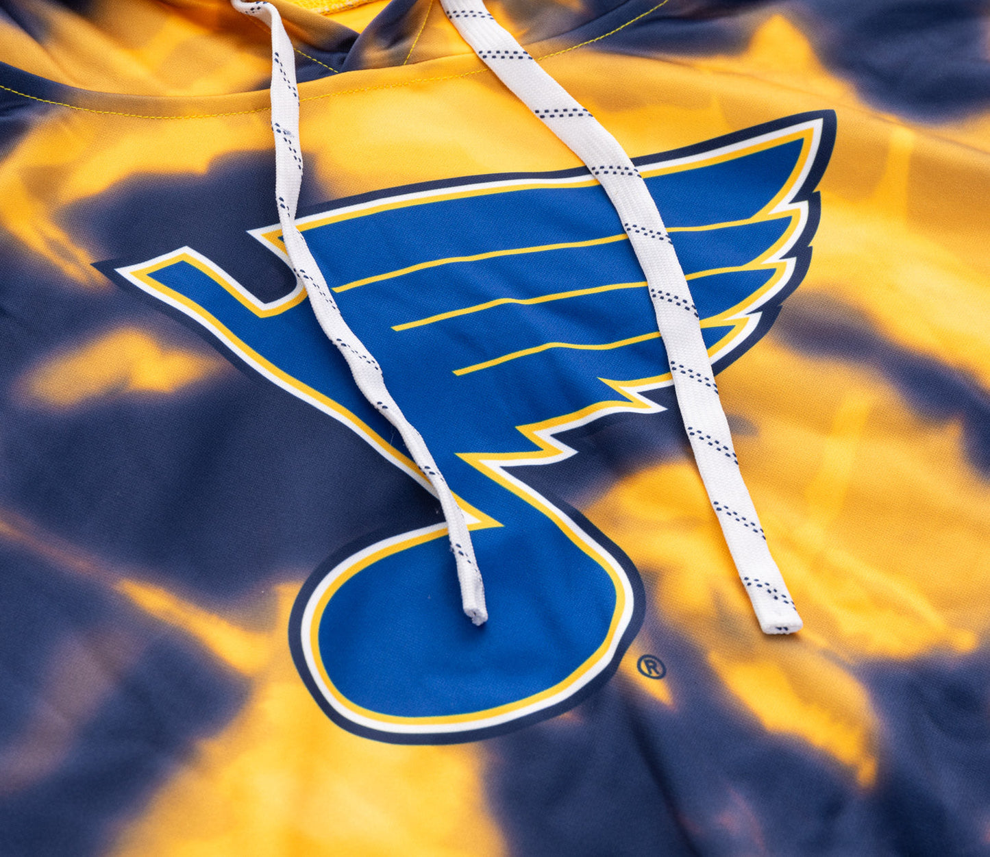 Chandail à capuchon par sublimation des Blues de St. Louis