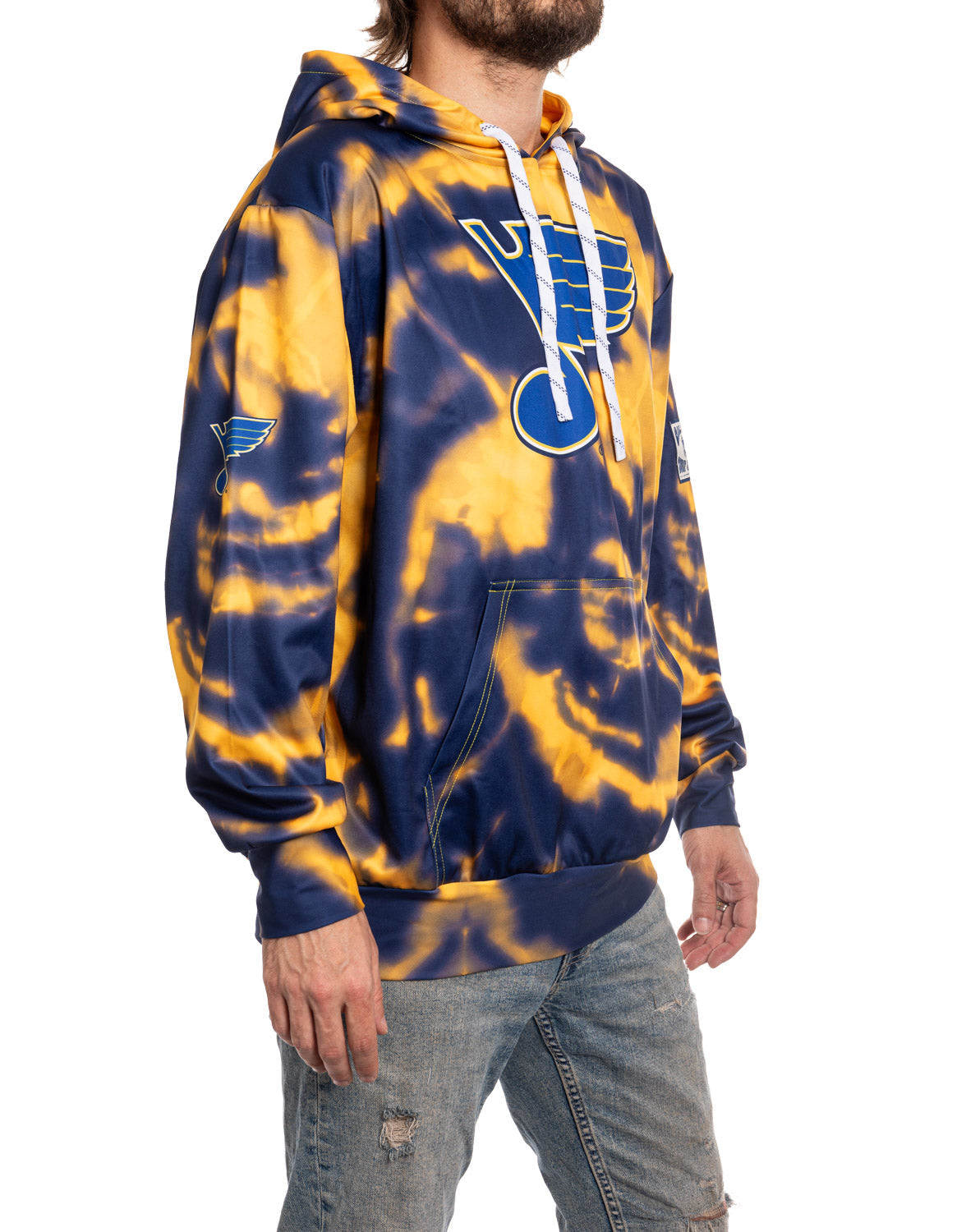 Chandail à capuchon par sublimation des Blues de St. Louis