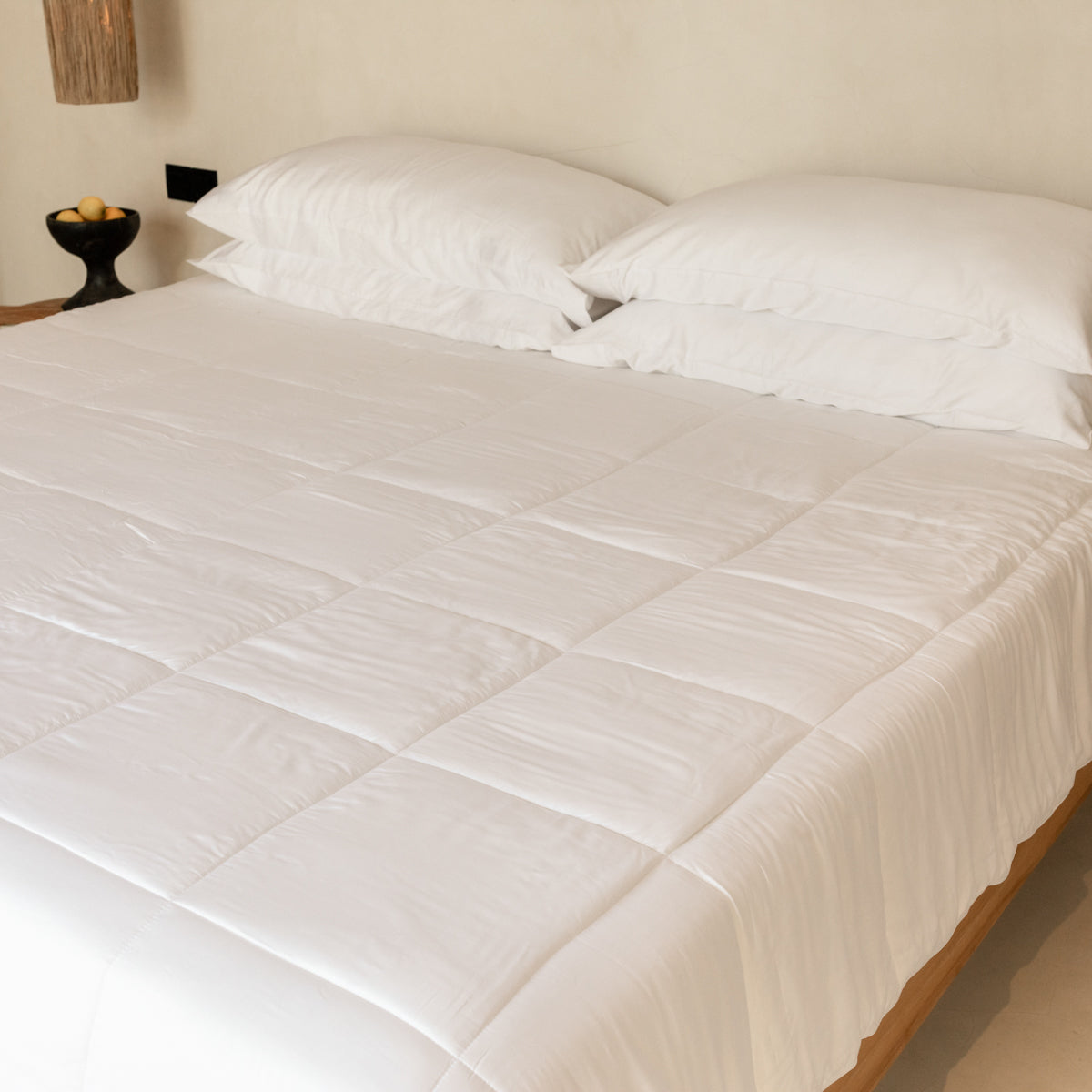 Couette en satin de bambou biologique