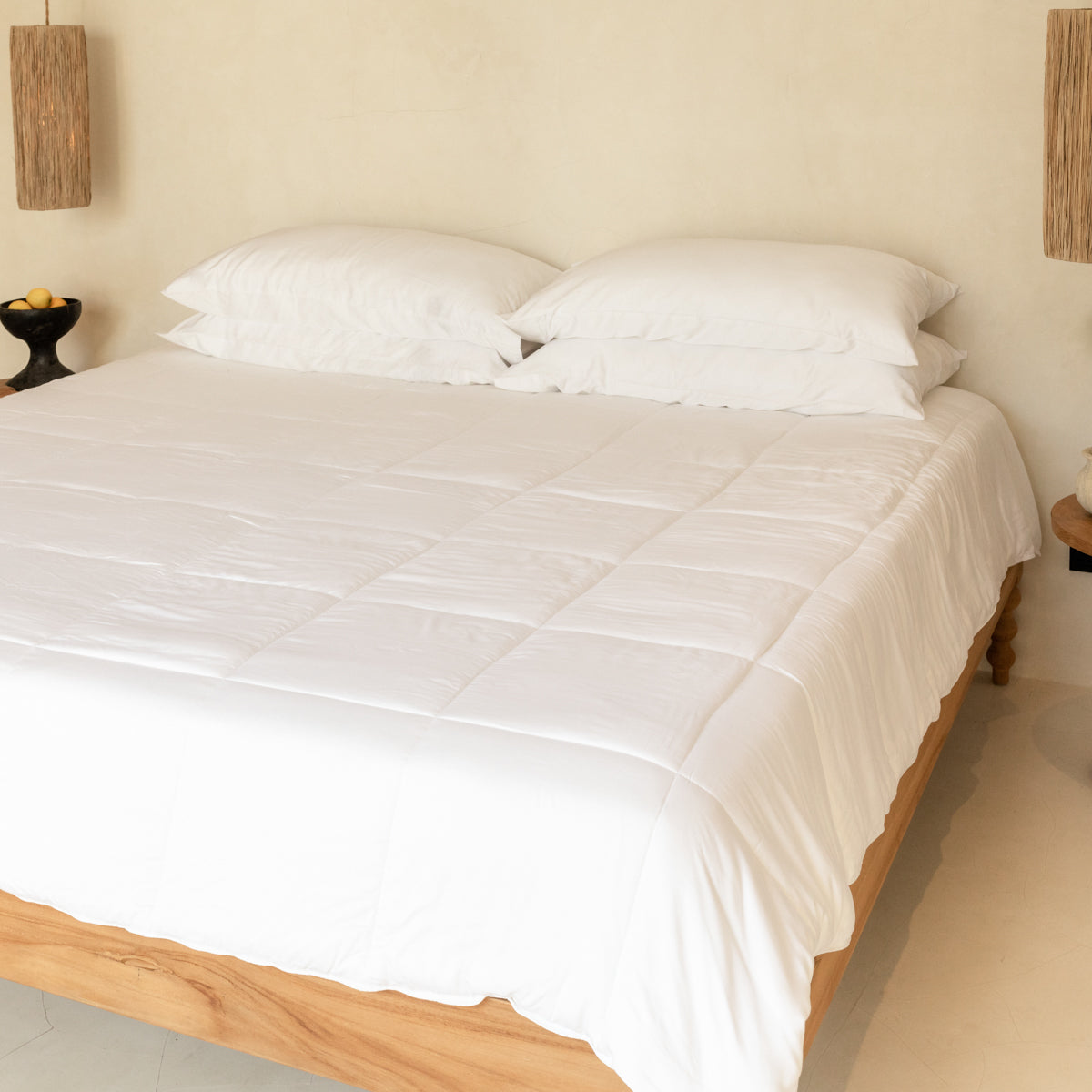 Couette en satin de bambou biologique