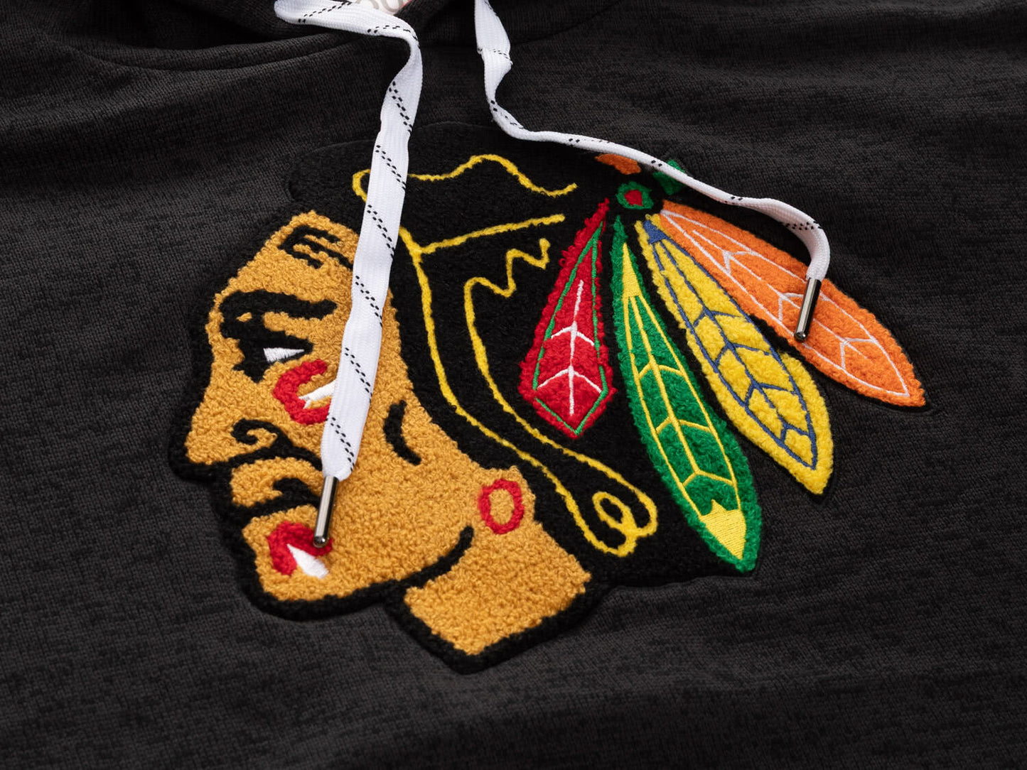 Chandail à capuchon des Blackhawks de Chicago Muskoka - Édition noire