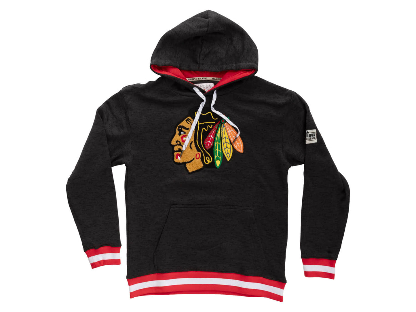 Chandail à capuchon des Blackhawks de Chicago Muskoka - Édition noire