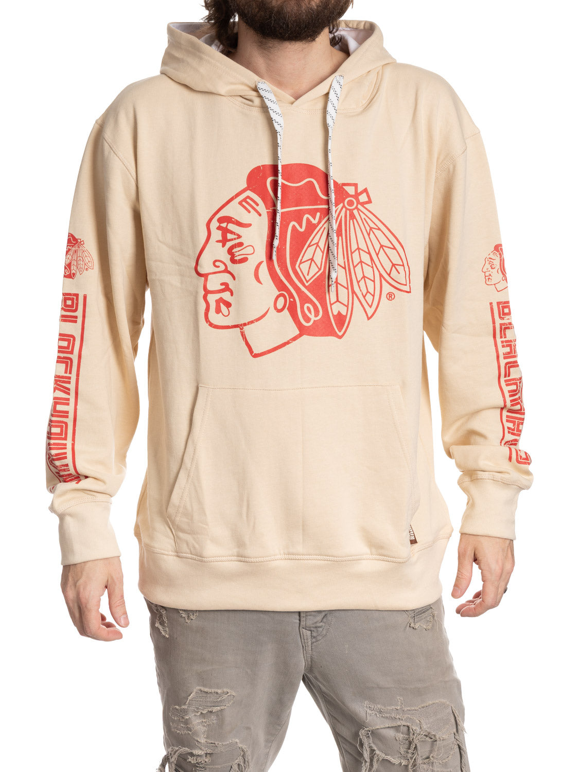 Sweat à capuche ambiance Blackhawks de Chicago