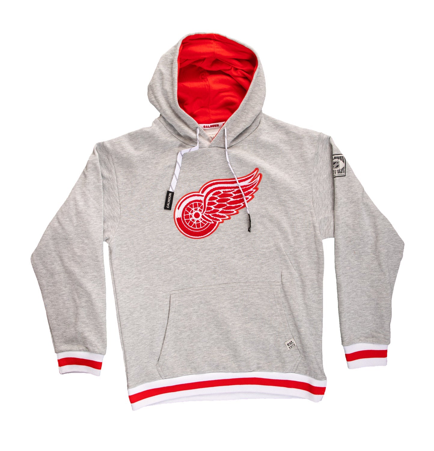 Chandail à capuchon avec logo tissé chenille de qualité supérieure « style Muskoka » des Red Wings de Detroit