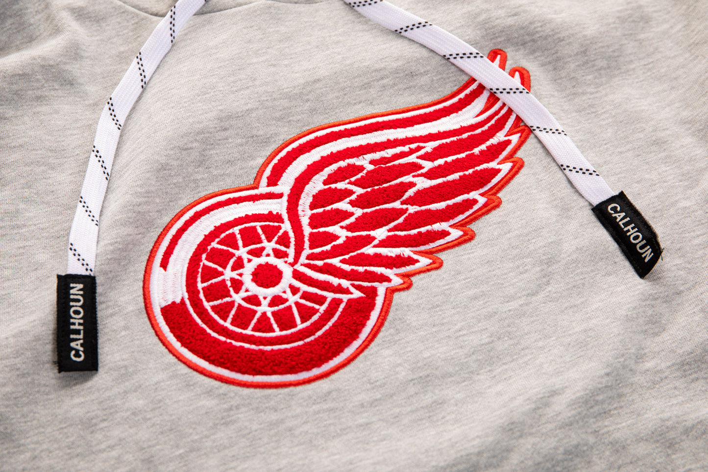 Chandail à capuchon avec logo tissé chenille de qualité supérieure « style Muskoka » des Red Wings de Detroit