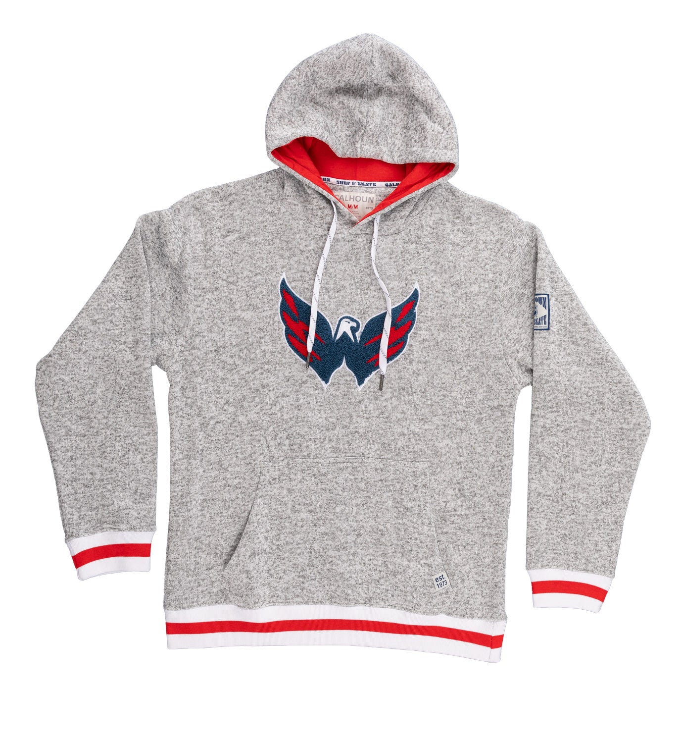 Chandail à capuchon Washington Capitals « style Muskoka » avec logo tissé en chenille de qualité supérieure