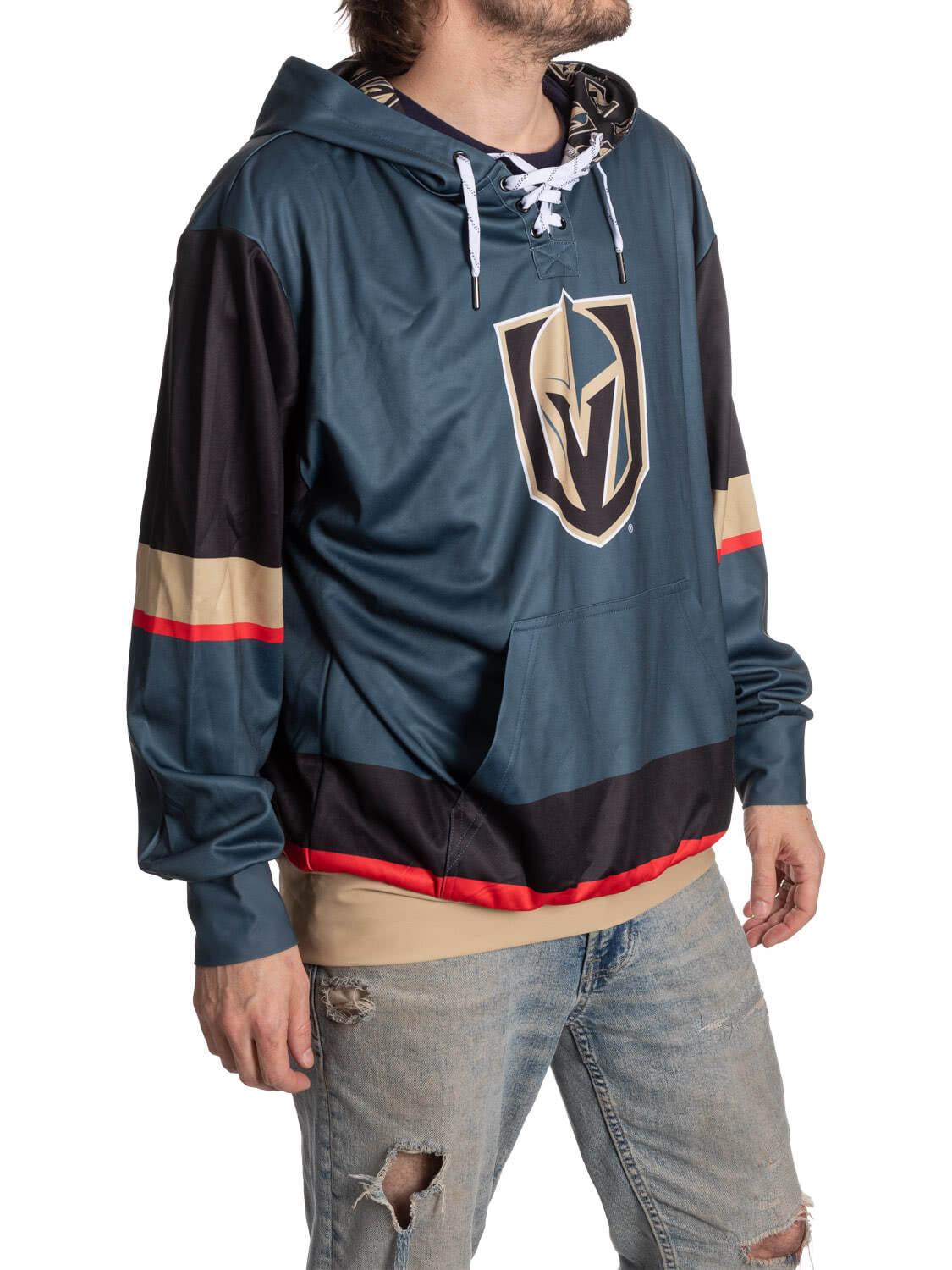 Chandail à capuchon à lacets de hockey des Golden Knights de Vegas