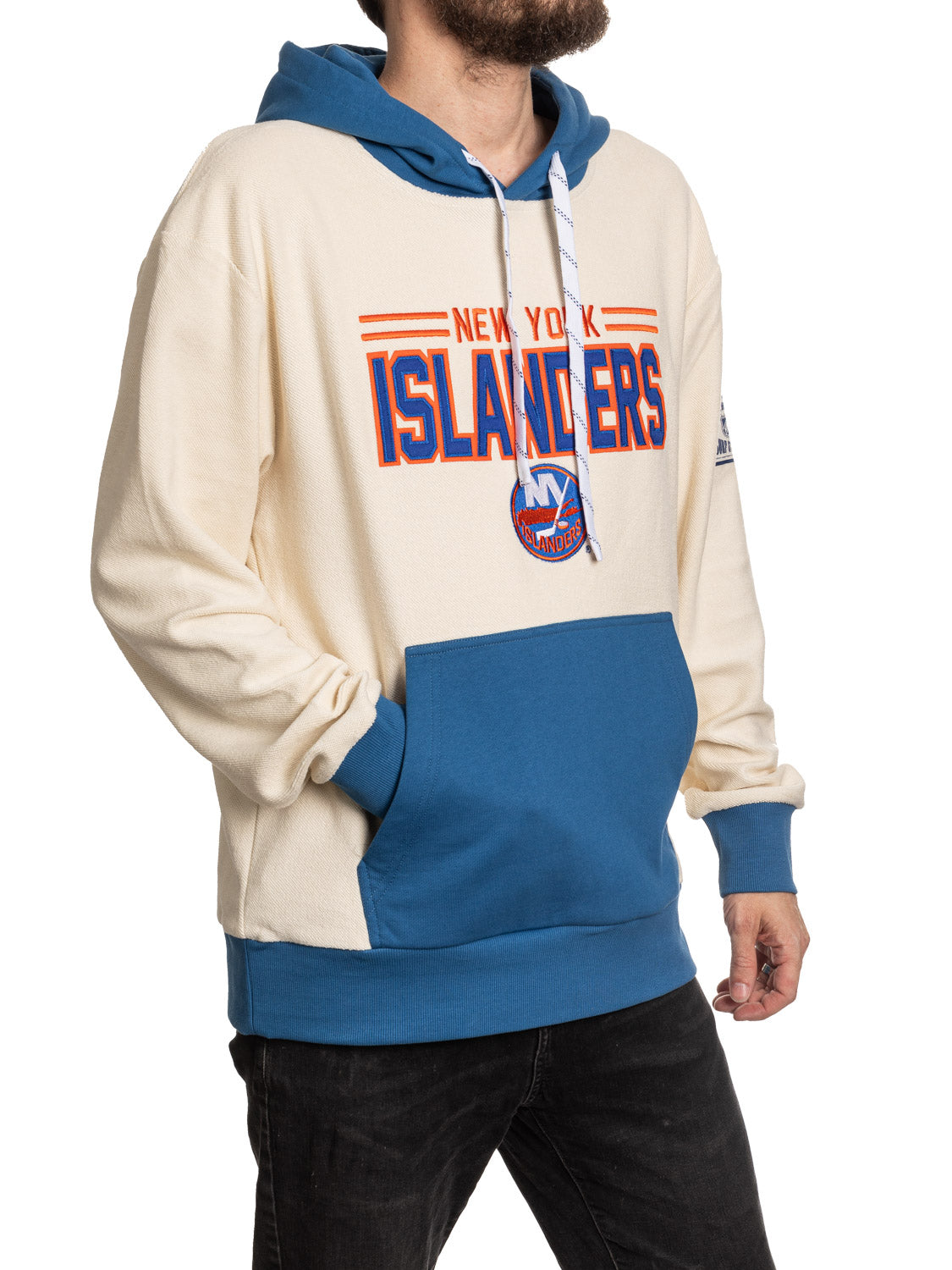 New York Islanders LNH Unisexe Molleton Inversé Rétro Haut de Gamme à Capuche