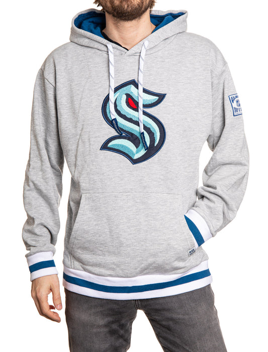 Seattle Kraken "Muskoka Style" Premium Chenille Woven Logo Hoodie