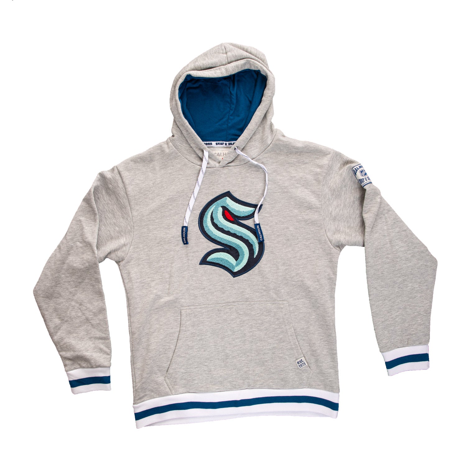 Seattle Kraken Sweat à capuche à logo tissé en chenille de qualité supérieure « style Muskoka »
