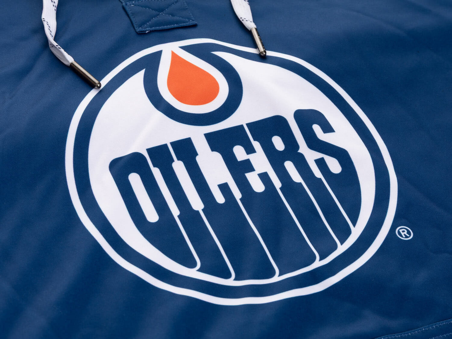 Chandail à capuchon à lacets des Oilers d'Edmonton
