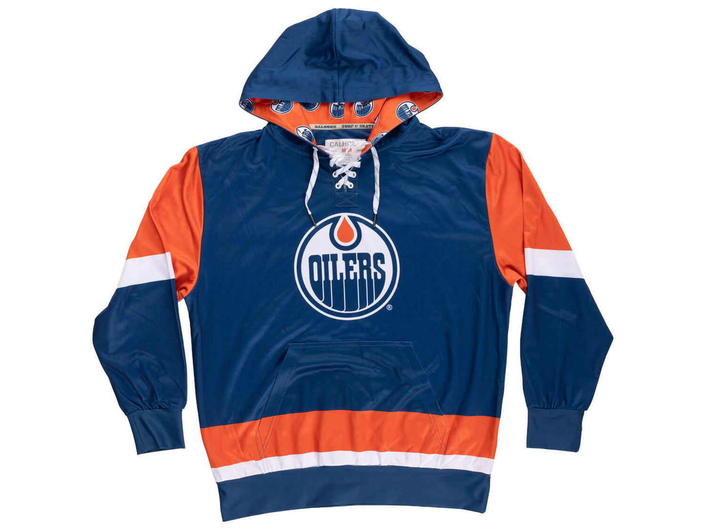 Chandail à capuchon à lacets des Oilers d'Edmonton