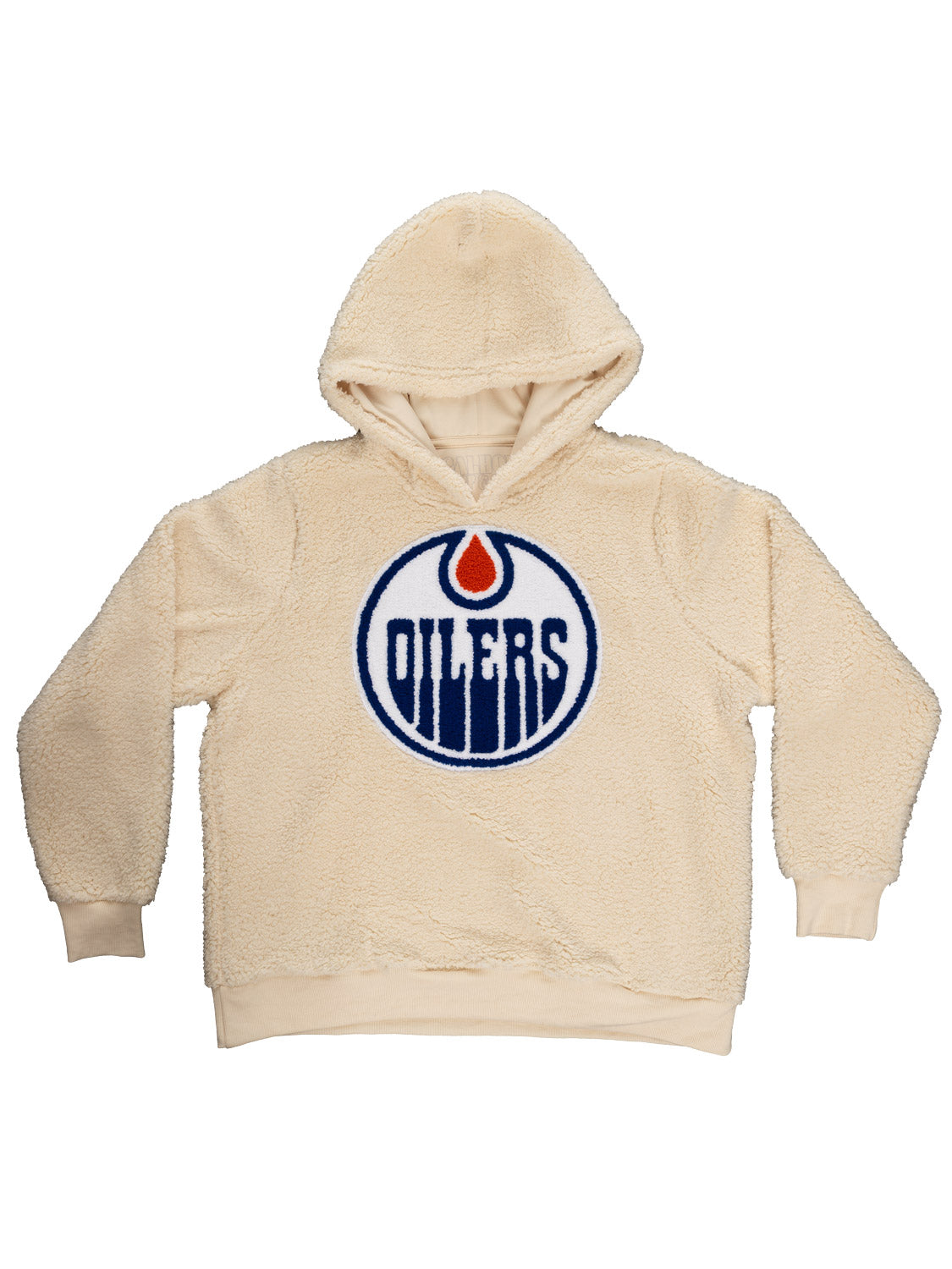 Chandail à capuchon Sherpa LNH Edmonton Oilers pour femme