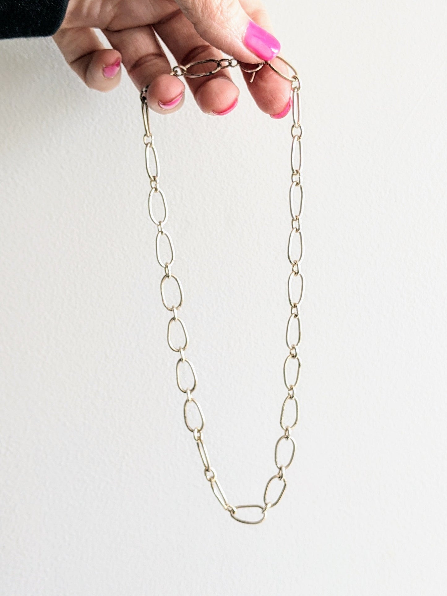 Collier lien éclatant en argent sterling