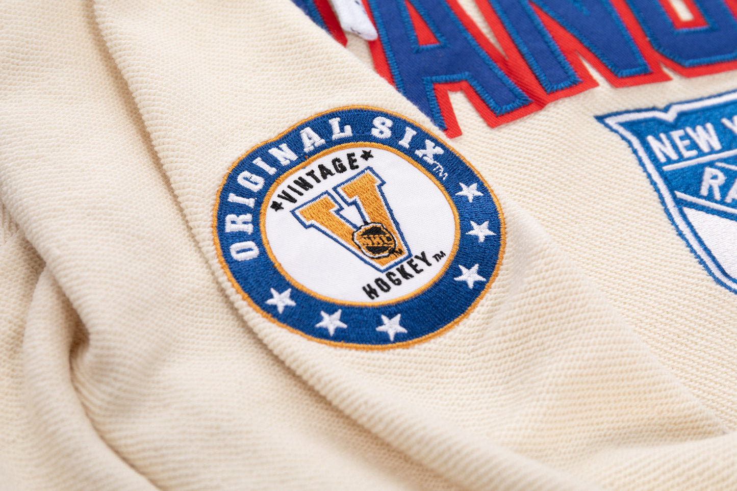 Chandail à capuchon unisexe New York Rangers LNH en tissu éponge inversé, style rétro de qualité supérieure