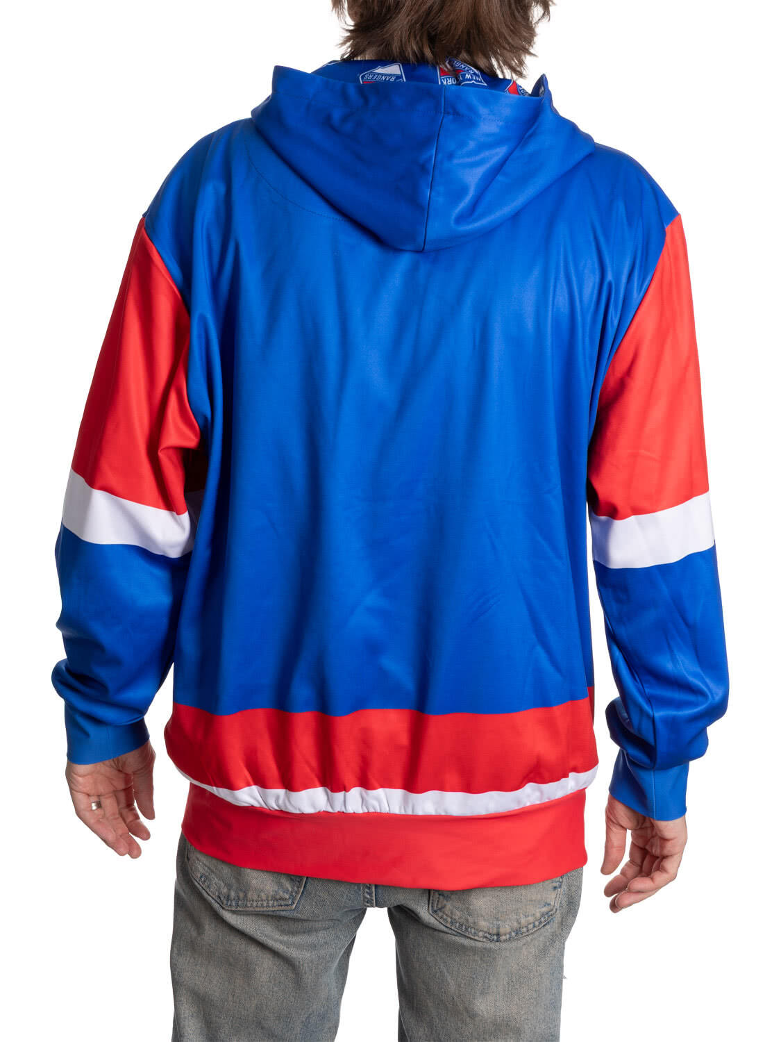 Sweat à capuche lacets de hockey des Rangers de New York