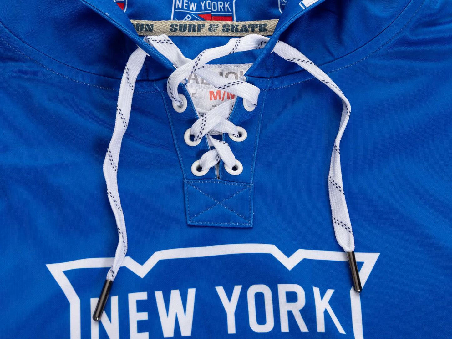 Sweat à capuche lacets de hockey des Rangers de New York