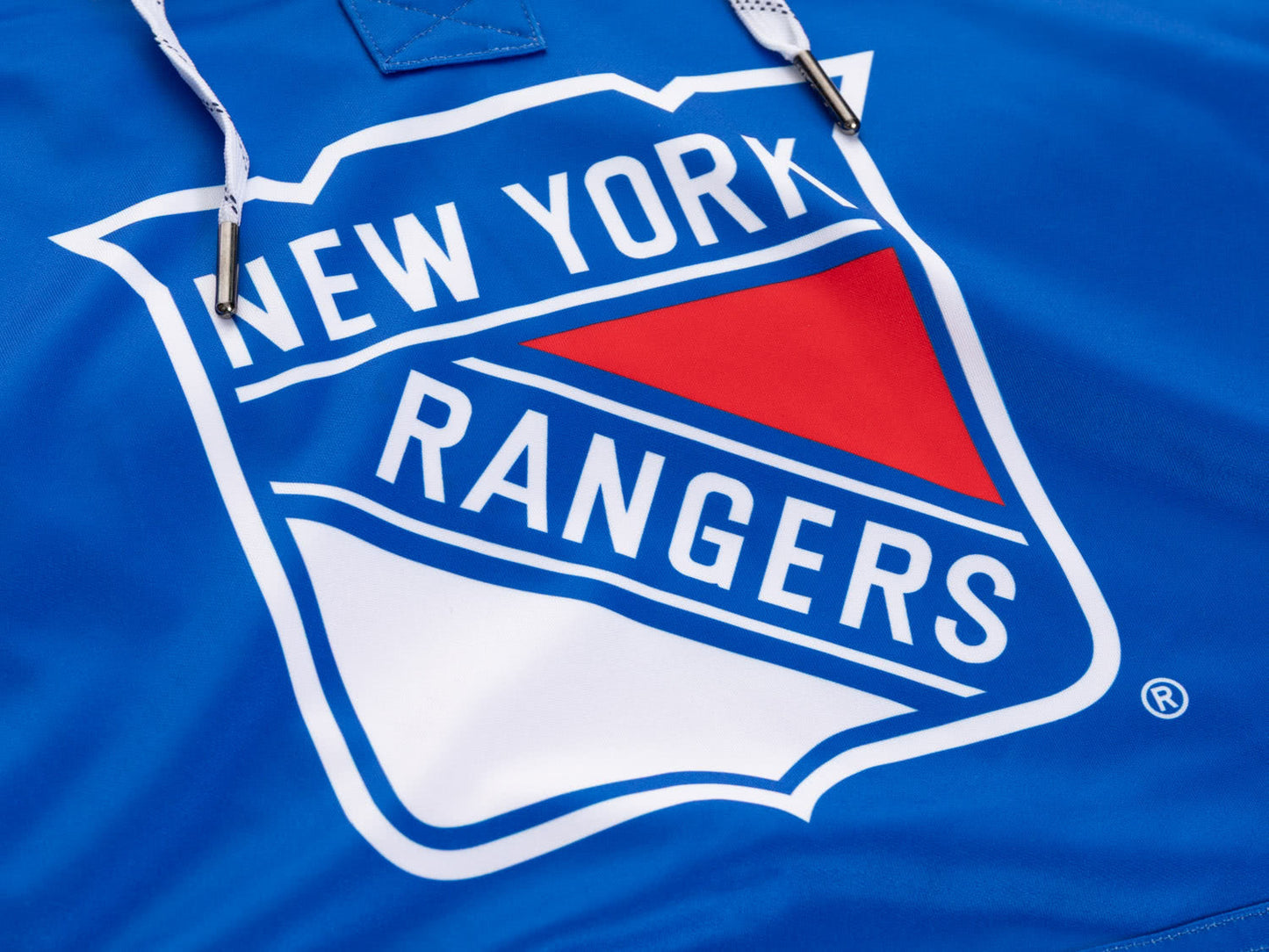 Sweat à capuche lacets de hockey des Rangers de New York