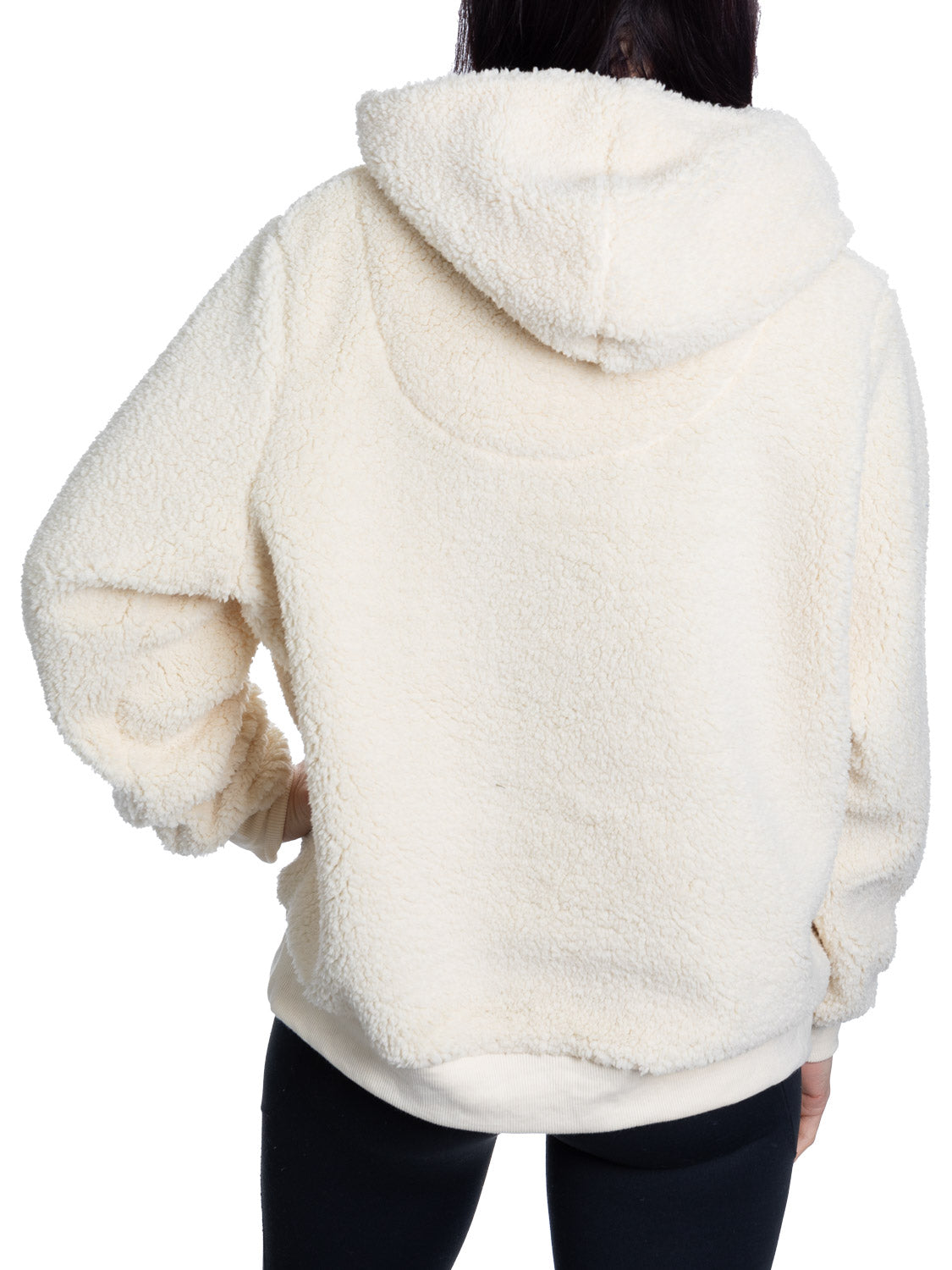 Chandail à capuchon Sherpa pour femme des Red Wings de Détroit avec logo en chenille de qualité supérieure