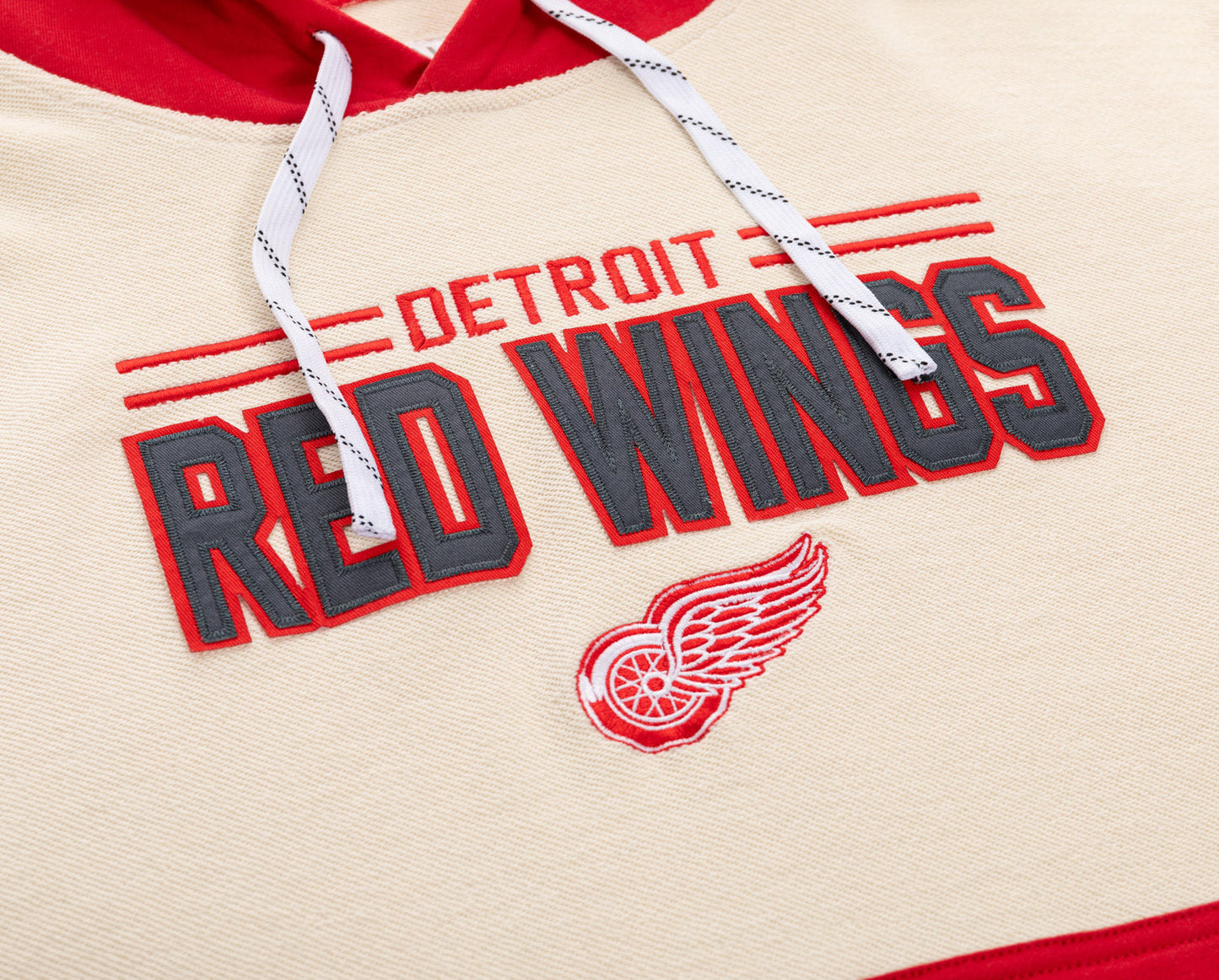 Chandail à capuchon rétro de qualité supérieure en bouclette inversée de la LNH Unisexe Detroit Red Wings