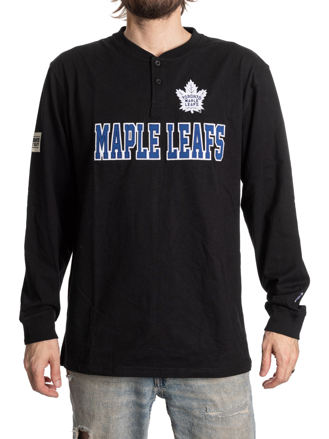 Toronto Maple Leafs Henley à manches longues Édition Blackout