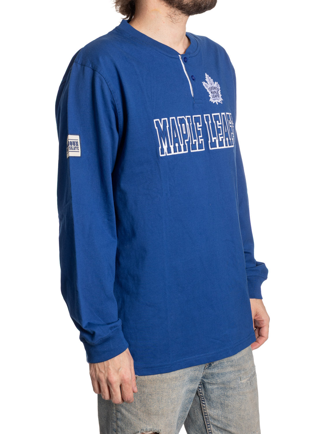 Haut à manches longues Henley des Maple Leafs de Toronto