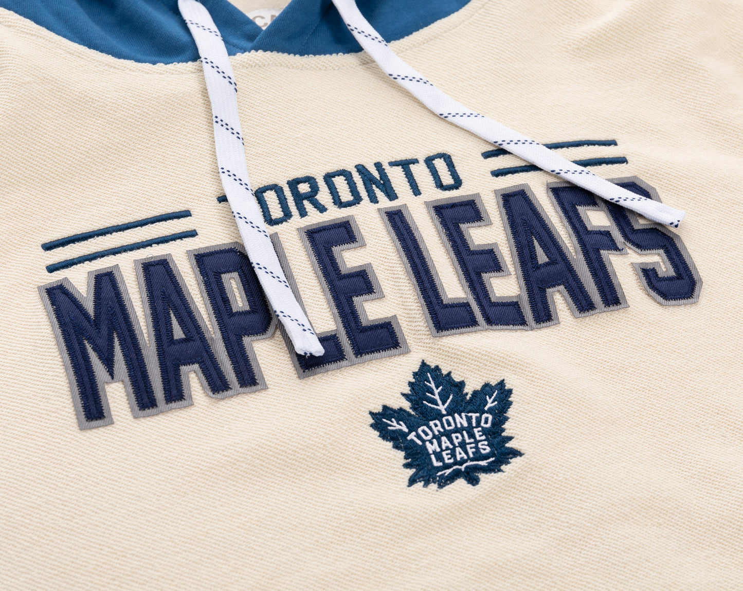 Chandail à capuchon unisexe de qualité supérieure Toronto Maple Leafs NHL en tissu éponge inversé, style rétro