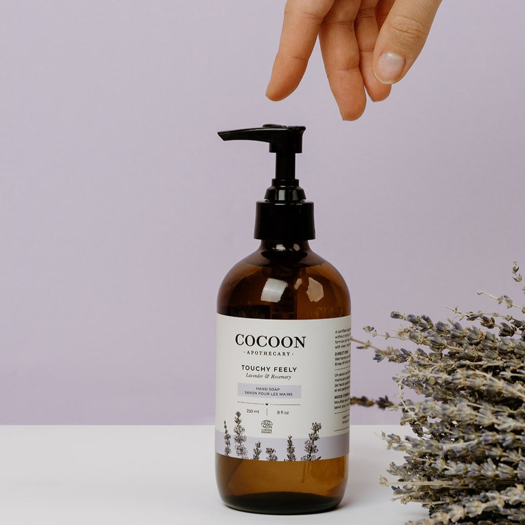 Savon pour les mains doux et agréable au toucher